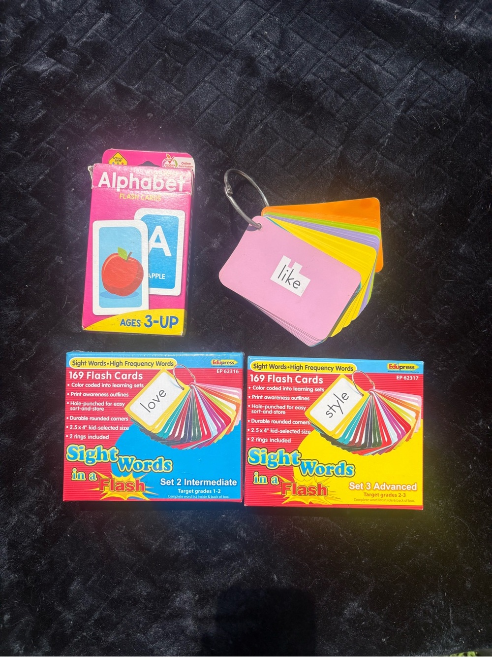 Alphabet & Sight Words Flash Cards Learning Bundle School Homeschool Teachers